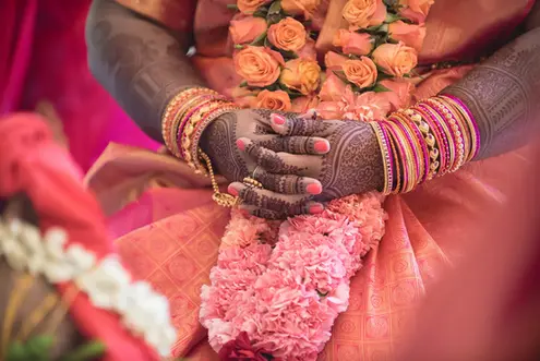 Vibrant colors of an Indian wedding designed by Floral Wonders