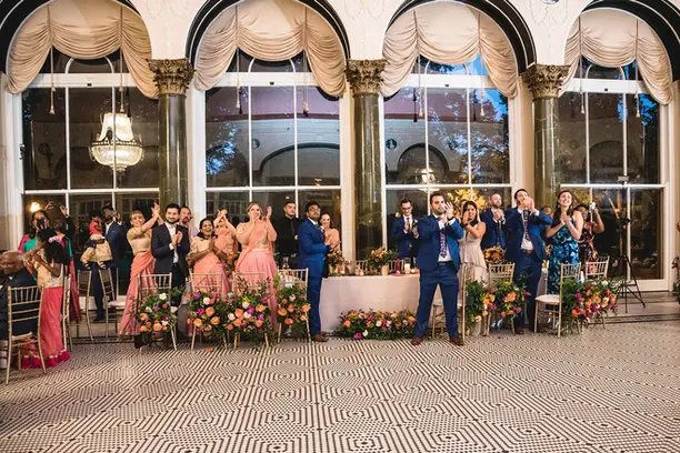 Vibrant colors of an Indian wedding designed by Floral Wonders