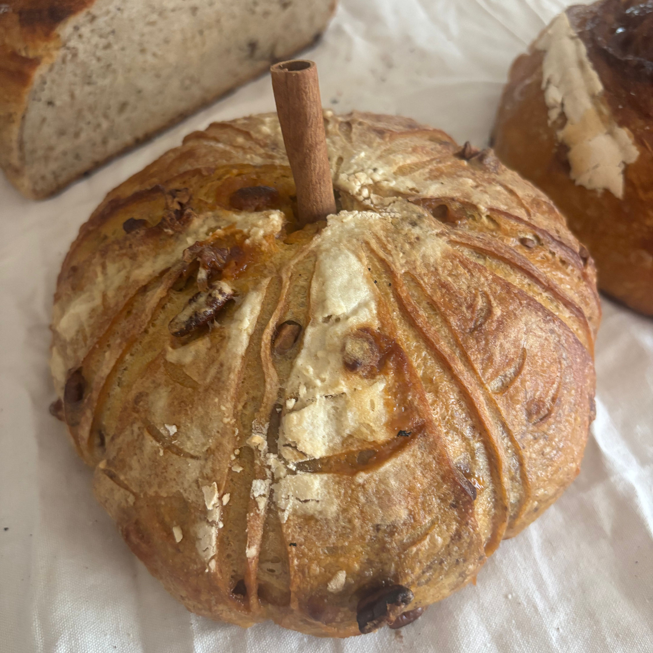 pumpkin sourdough bread