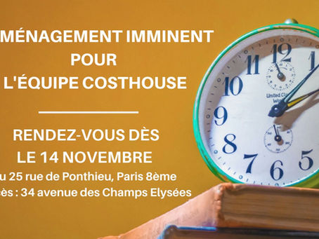 Déménagement imminent pour l'équipe Cost House France