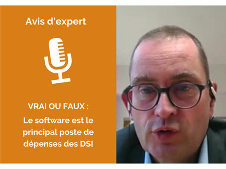 Avis d'expert : Le software est-il le principal poste de dépenses des DSI ?