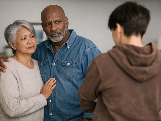 Couples coping with child estrangement.