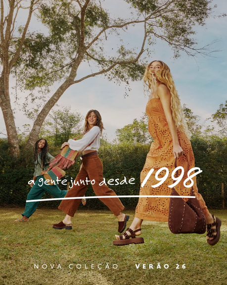 Campanha de Verão 26: Via Mia - A Gente Vive Junto Desde 1998!