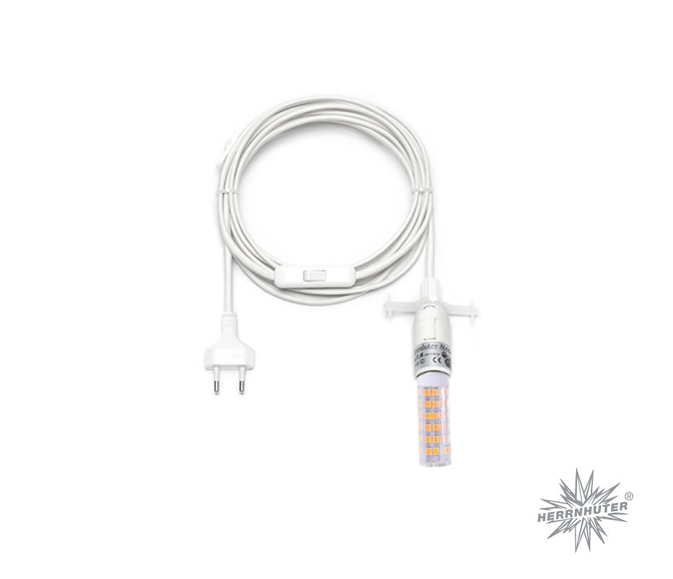 Kabel für Innensterne - mit LED, 4m