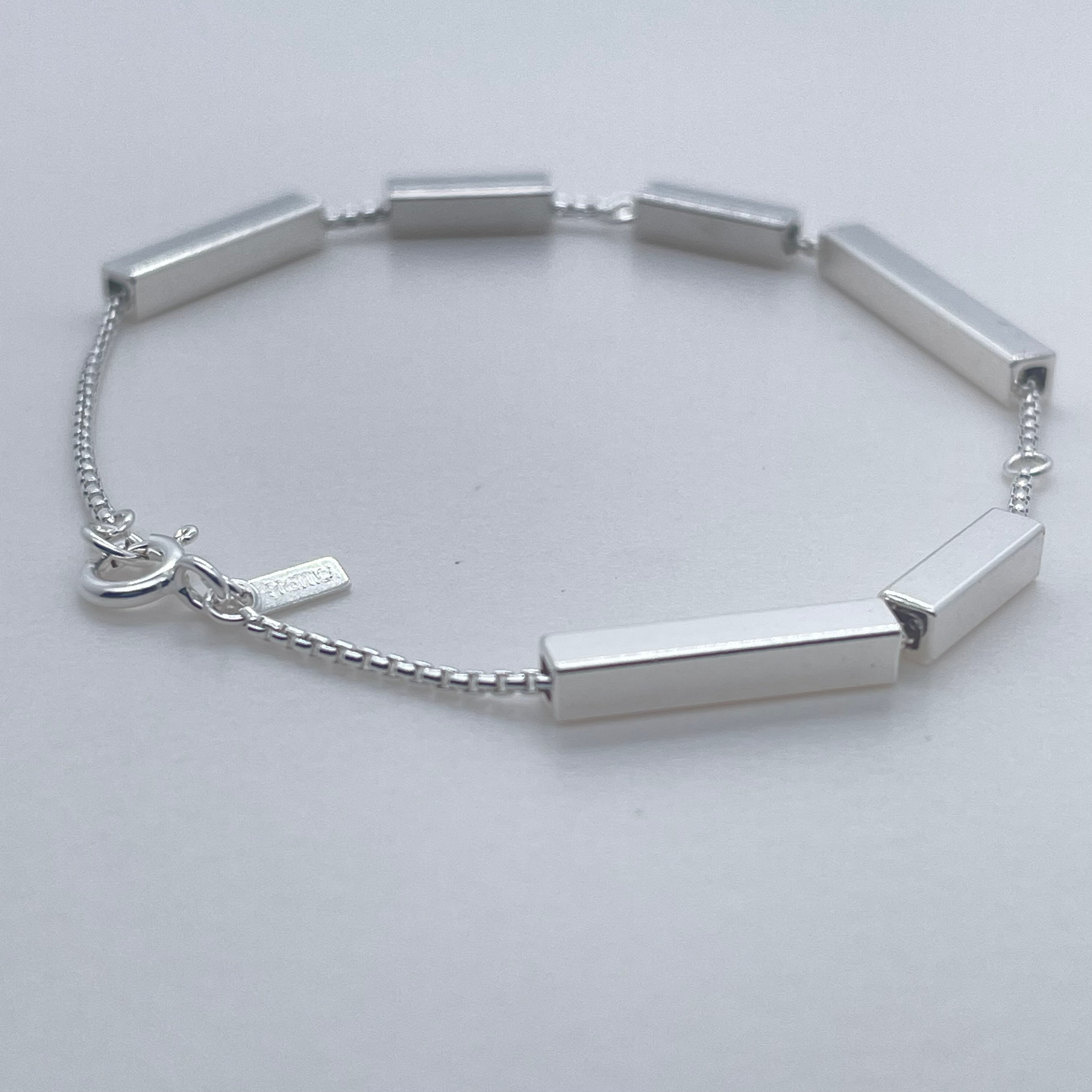 Snap Square Silver Bracelet