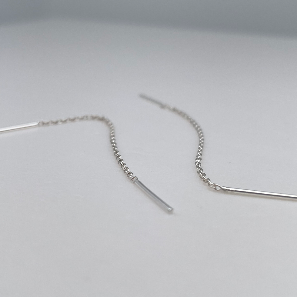 Thumbnail: Silver Thread Earrings
