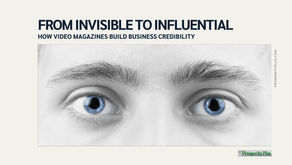 Pair of piercing blue eyes about to read an insightful article.