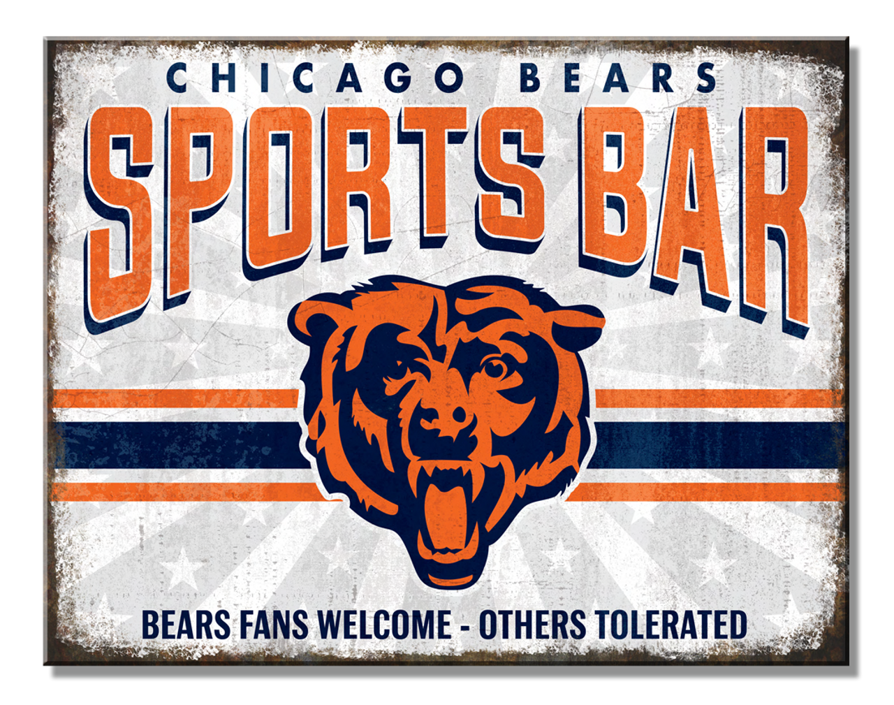 Chicago Bear Tin Sign