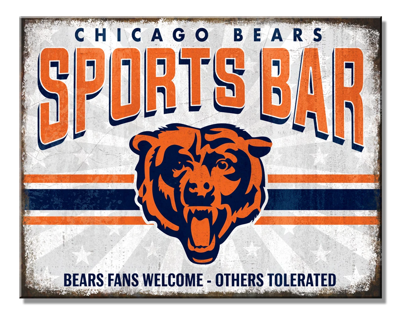 Chicago Bear Tin Sign