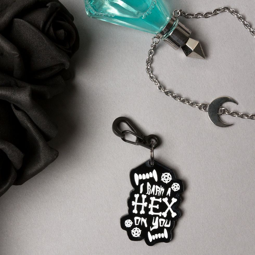 I BARK A HEX ON YOU DOG TAG
