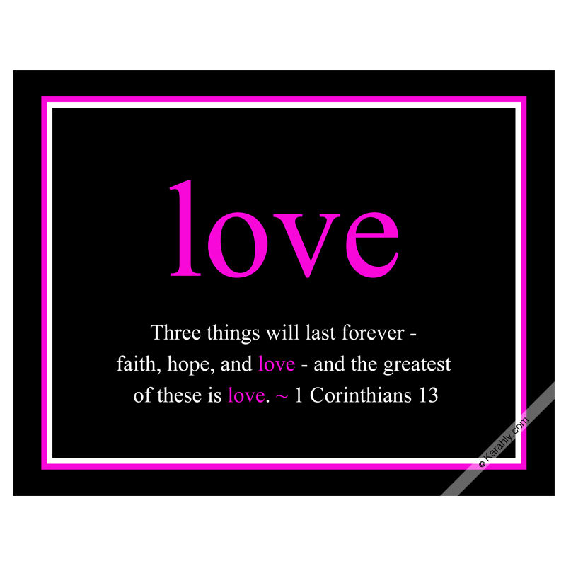 Thumbnail: love ~ 1 CORINTHIANS 13 (9 COLORS AVAILABLE)