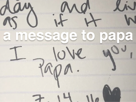 a message to papa