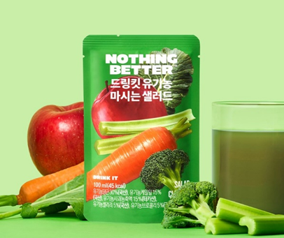 [낫띵베럴] 낫띵베럴, 5가지 유기농 과일·채소 한 팩에 담은 ‘드링킷 유기농 마시는 샐러드’ 출시