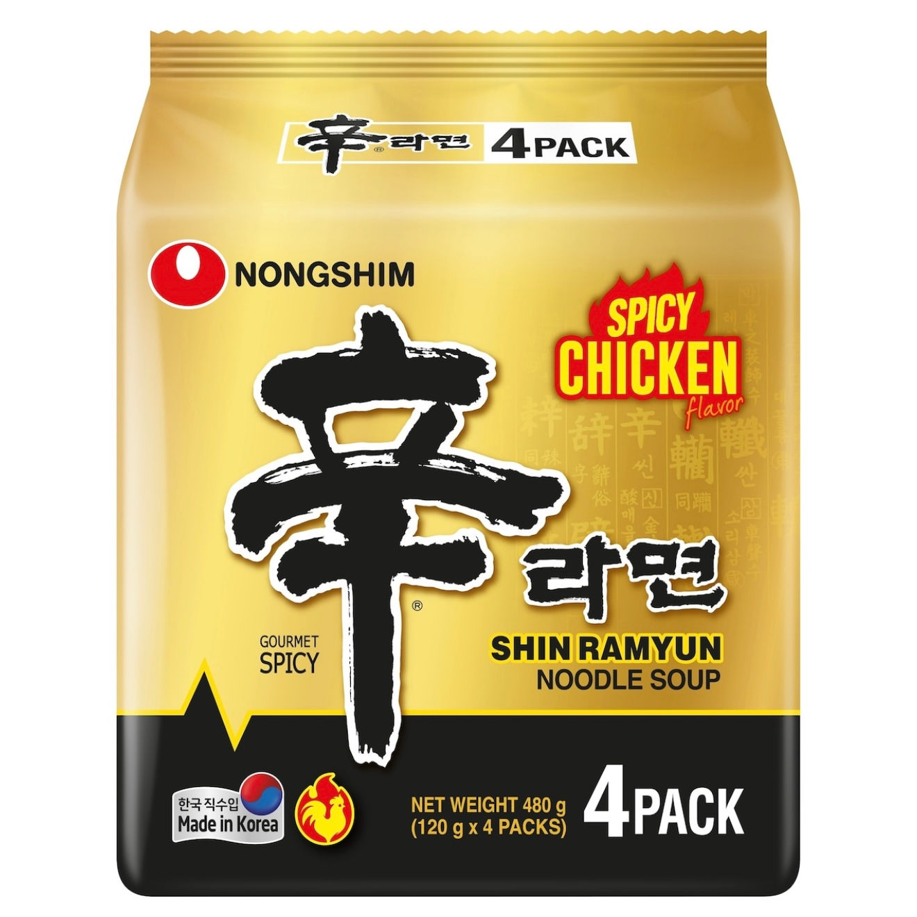 (한국미출시) 신라면 골드 닭육수 4개입 1봉