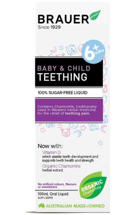 Brauer 이앓이완화 시럽 100ml & 이앓이완화 젤 20g