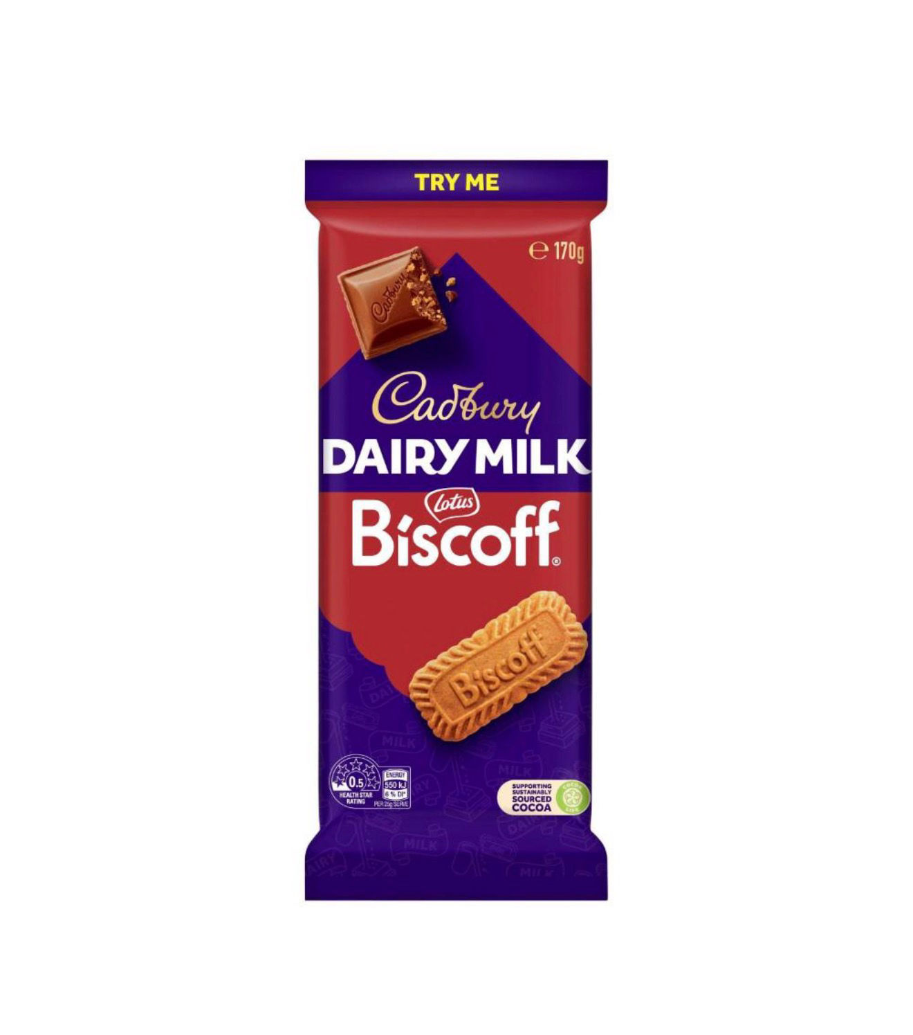 CADBURY 밀크 비스코프 초코블럭 170g