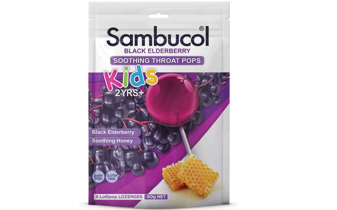 Sambucol Candy -삼부콜 엘더베리 롤리팝 8개입