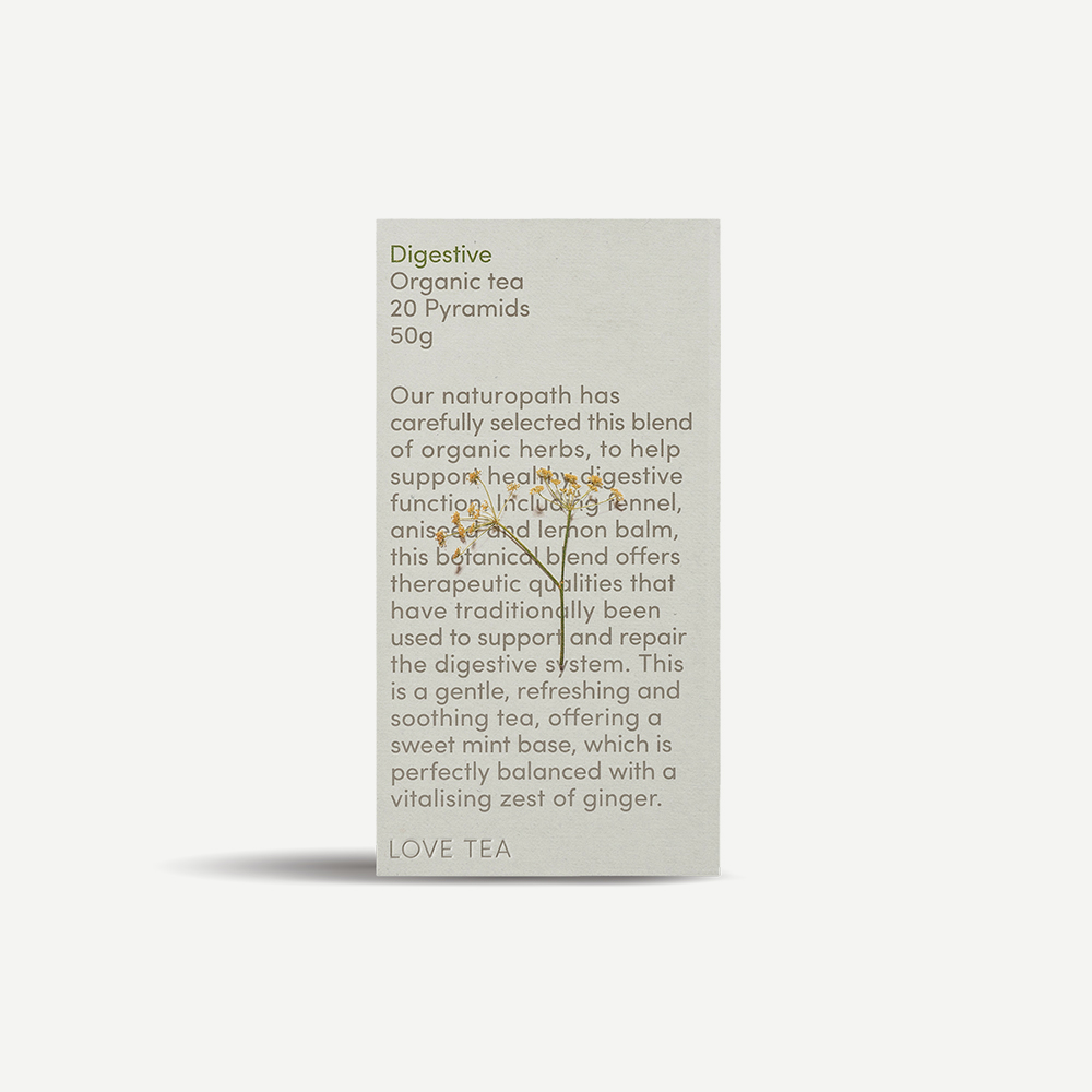 Digestive 소화기능 love tea 피라미드 티백 20개입/도자기병 루즈티 60g
