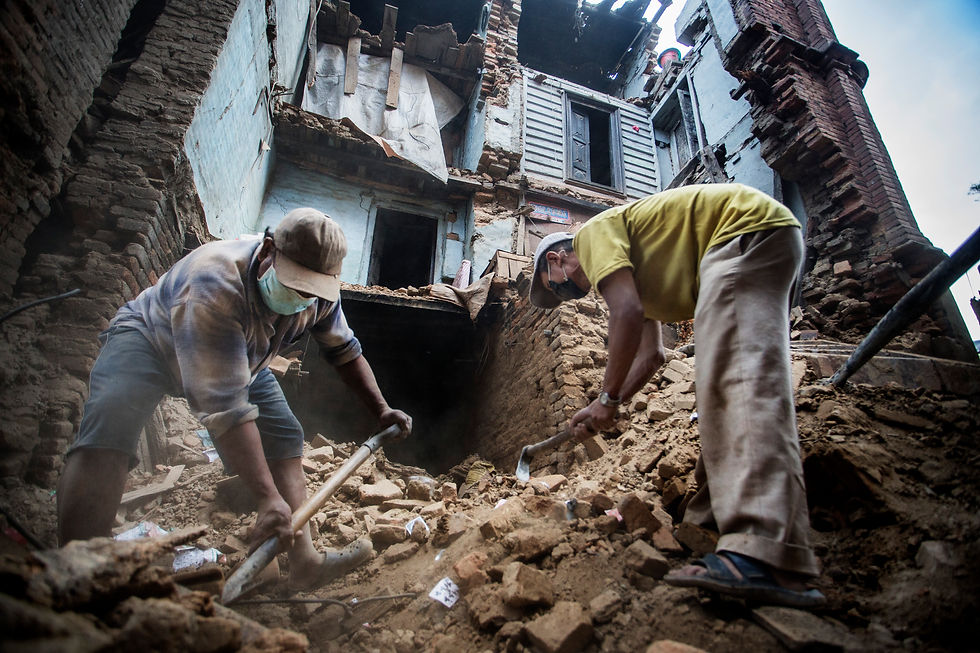 Kathmandu. Digging for life.