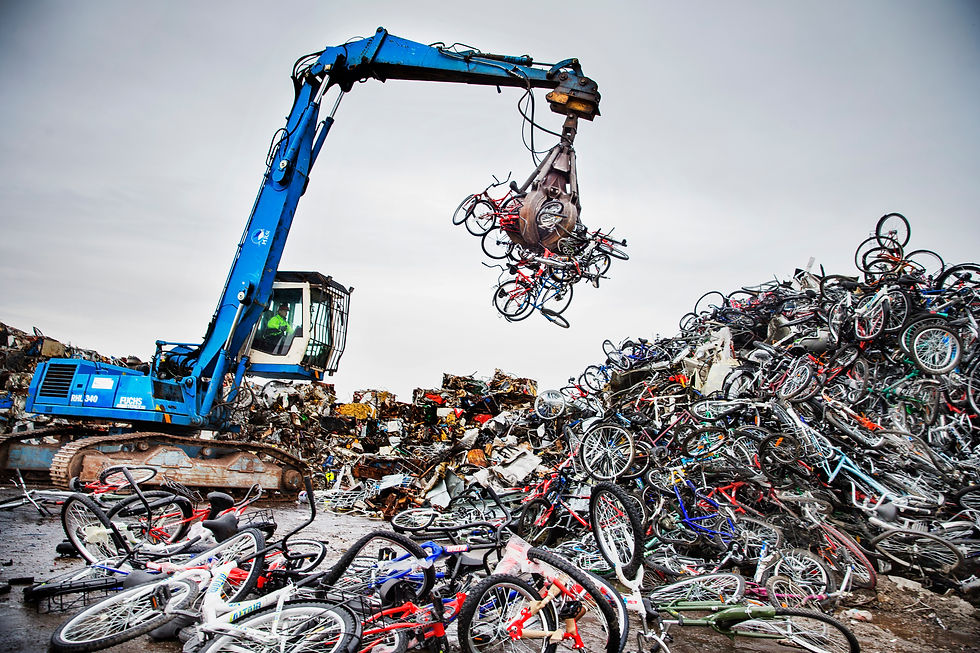 Refuge bikes destroyed