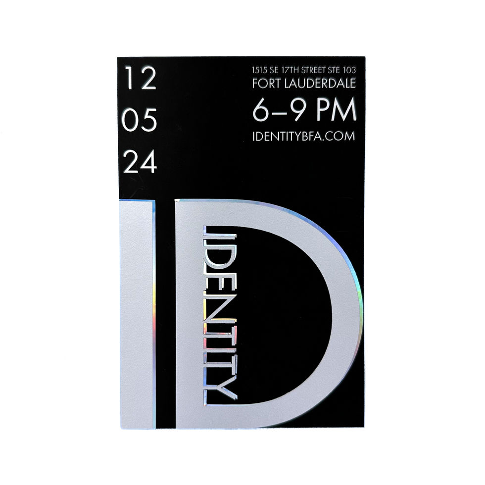 Identity Invitation Back Layout