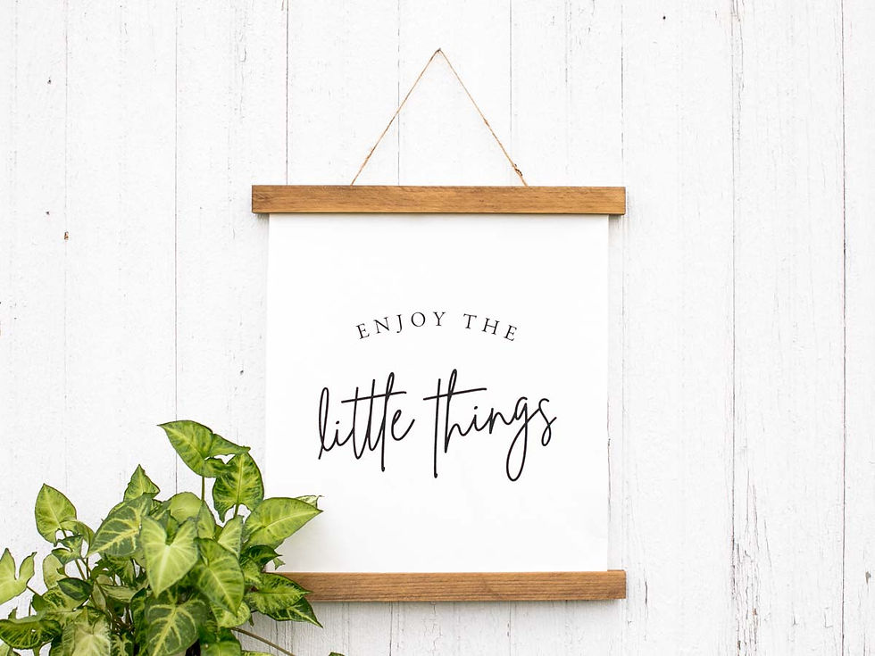 Thumbnail: Canvas Print - Enjoy the Little Things