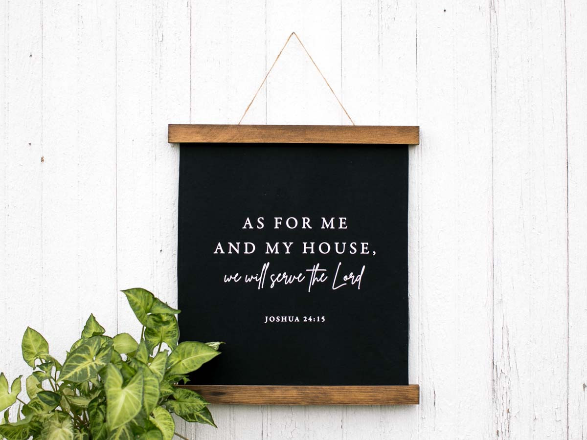 Canvas Print - We Will Serve the Lord
