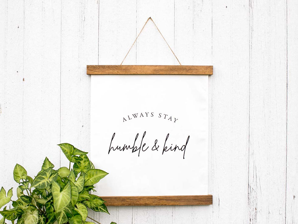 Thumbnail: Canvas Print - Humble & Kind