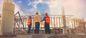 construction site with insurance