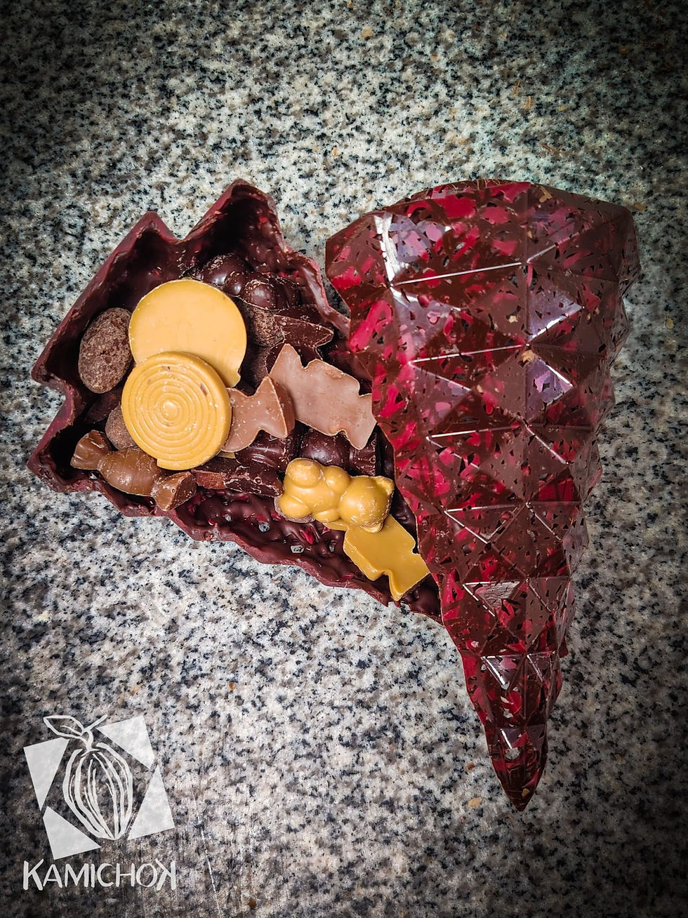 Sapin Dentelle en chocolat garni