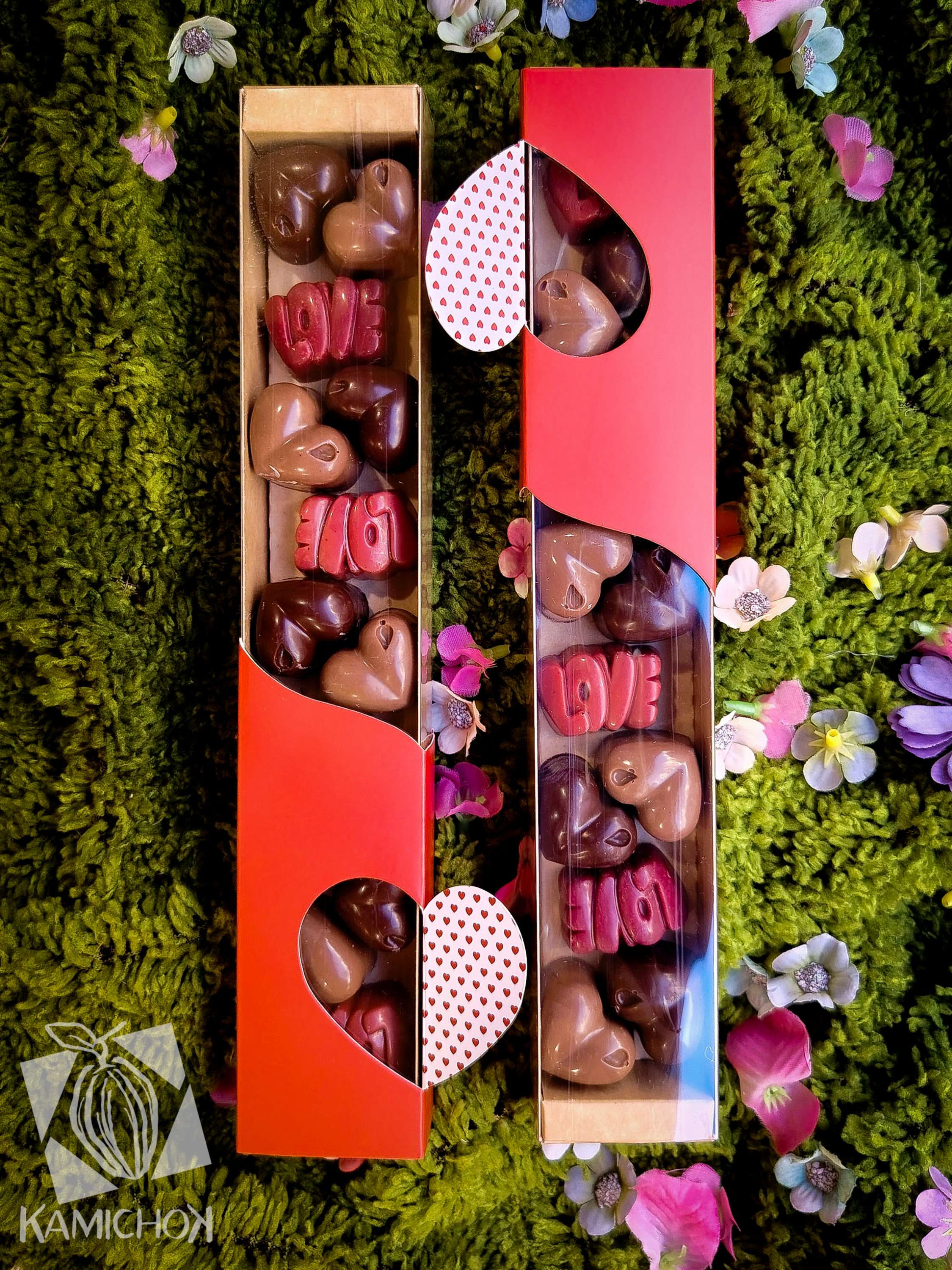 Réglette de chocolat "love"