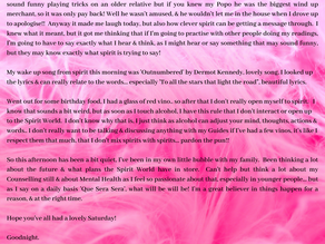 Day 7 - Developing Spiritual Medium.....7.3.20