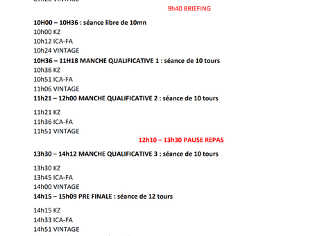 Vintage Kart sur le circuit d'Ideal Kart France, les horaires du Dimanche !