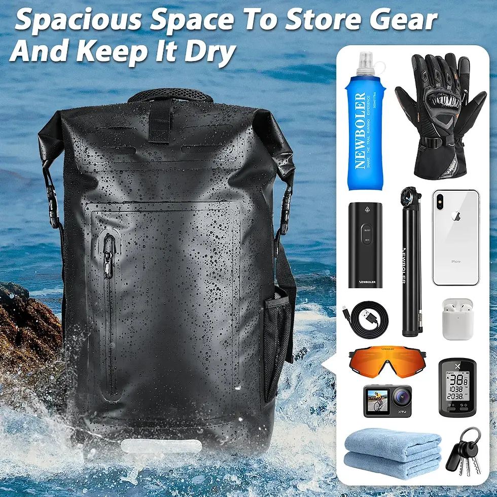 Miniatura: NEWBOLER Large Capacity Swimming Waterproof Backpack, Beach, Drifting, Surfing,