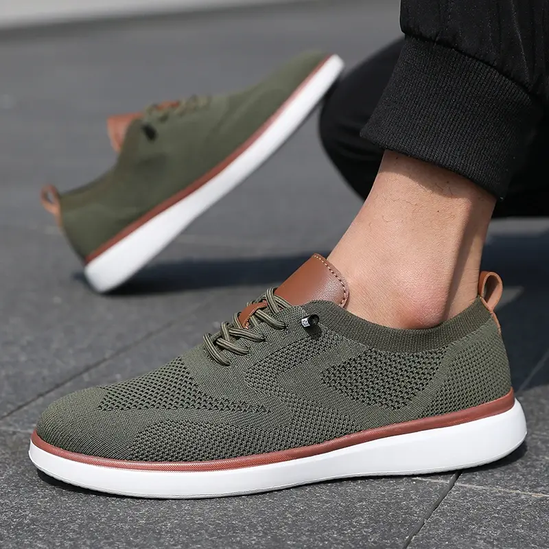 Miniatura: Men's Sliding Shoes Mesh Sports Shoe Loafers, Anti Slip Shoe Low Cut Casual
