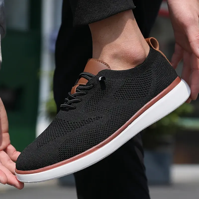 Miniatura: Men's Sliding Shoes Mesh Sports Shoe Loafers, Anti Slip Shoe Low Cut Casual