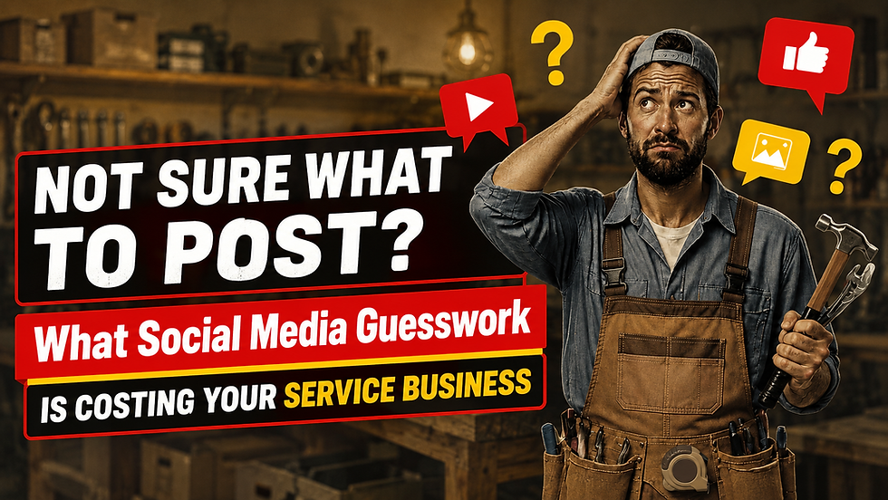 Not Sure What to Post? Why Social Media Guesswork Costs Your Service Business