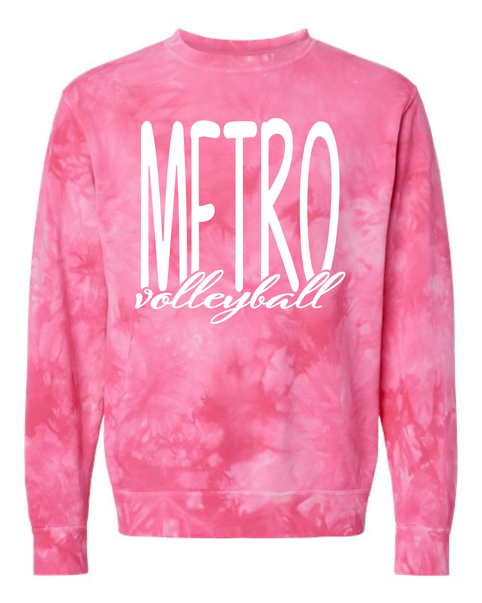 Tie Dye Metro Volleyball Sweatshirt