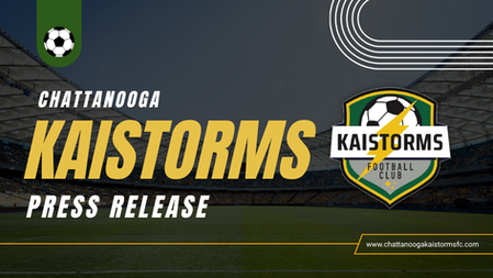 Chattanooga Kaistorms FC Announces Launch of Select Youth Academy for U-10 and U-12 Boys Program