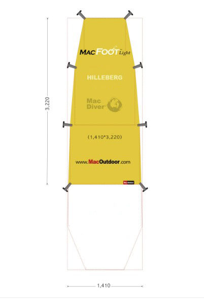 サムネイル： Hilleberg ヒルバーグ カイタム２ｇｔ kaitum2gt Mac Foot Light