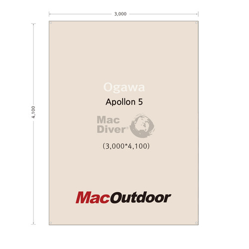 MAC OUTDOOR Ogawa アポロン ハイクオリティ グランドシート Ogawa アポロン ハイクオリティ グランドシート 一体型 座敷