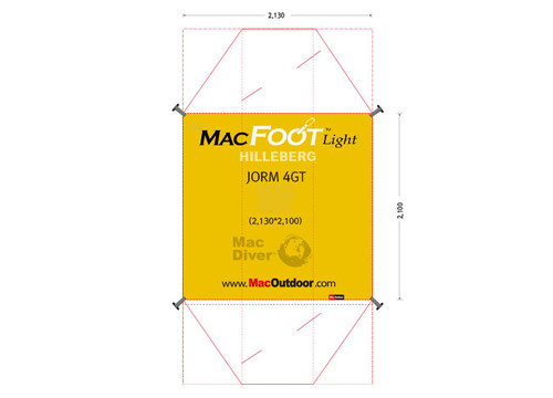 Hilleberg ヒルバーグ Jorm4GT インナー用 Mac Foot Light | MAC