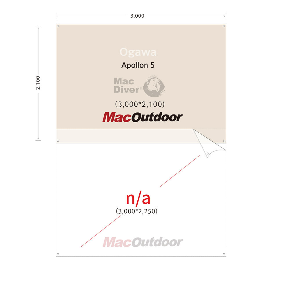 Ogawa アポロン インナー用 ハイクオリティ グランドシート インナー用Fire Proof