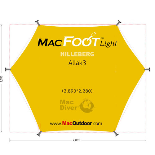 Hilleberg ヒルバーグ アラック3 Mac Foot Light | MAC OUTDOOR JAPAN