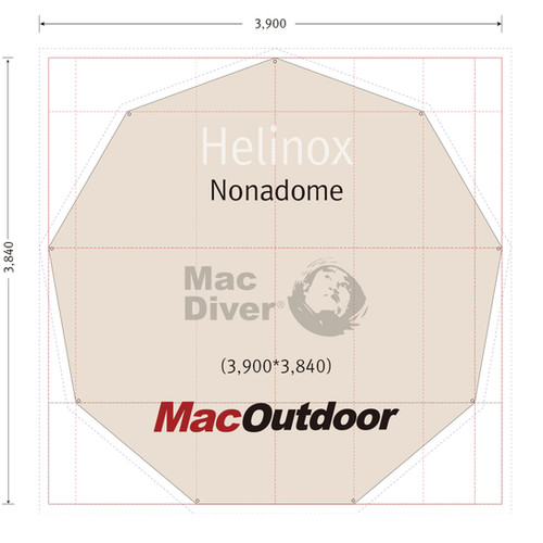 Helinox ノナドーム 一体型 グランドシート Fire Proof | MAC