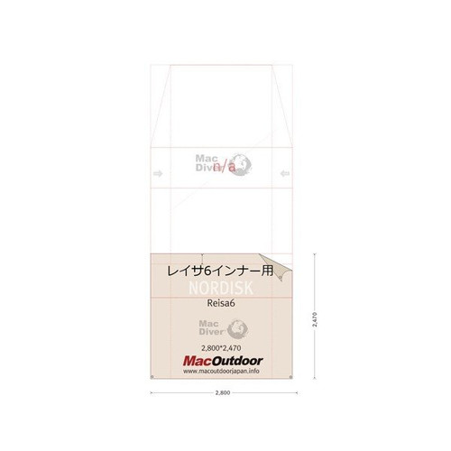 Nordisk Reisa6用 インナー用 グランドシートFire Proof | MAC