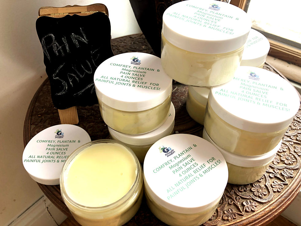 Thumbnail: comfrey plantain pain relief homemade