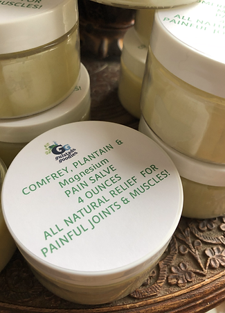 Large Comfrey Plantain Homeopathic Salve with Magnesium
