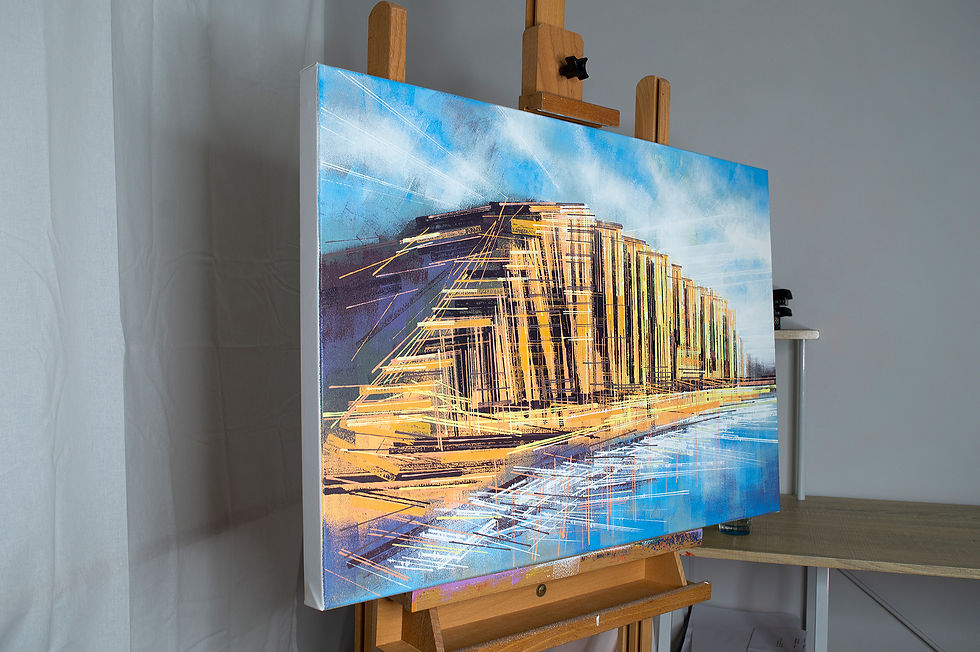 Thumbnail: West Bay Cliffs, Dorset - Original Landscape Painting By Marc Todd