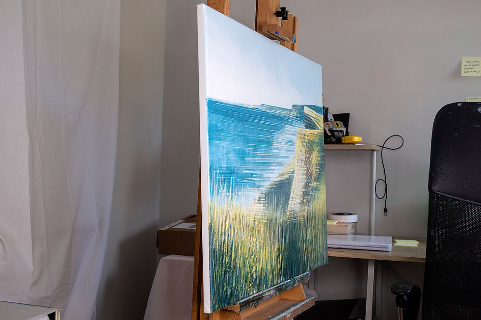 Thumbnail: Burton Bradstock Cliffs - Jurassic Coast Painting For Sale